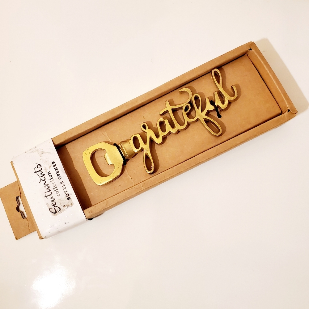 Sentiments Collection Bottle Opener Grateful